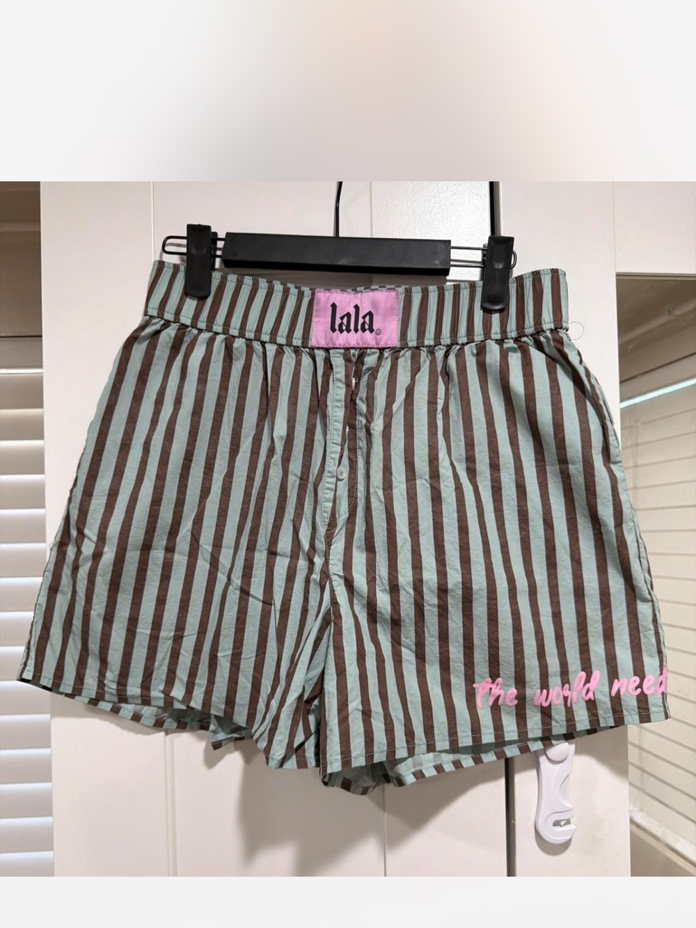 Dressed in Lala Carnival Stripe Boxer Shorts - Picture 2 of 3
